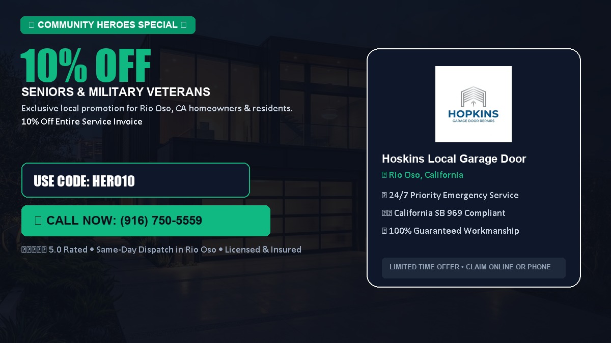10% OFF Senior Citizens (65+) & Military / Veteran Community Discount in Rio Oso, CA